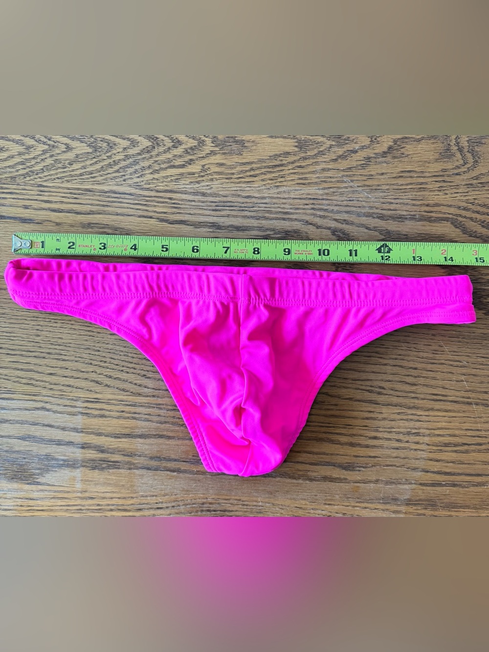 Men’s Coyote Classic Swim Thong in Fuchsia (Neon Pink) - Size Medium (31-32) - Picture 3 of 5